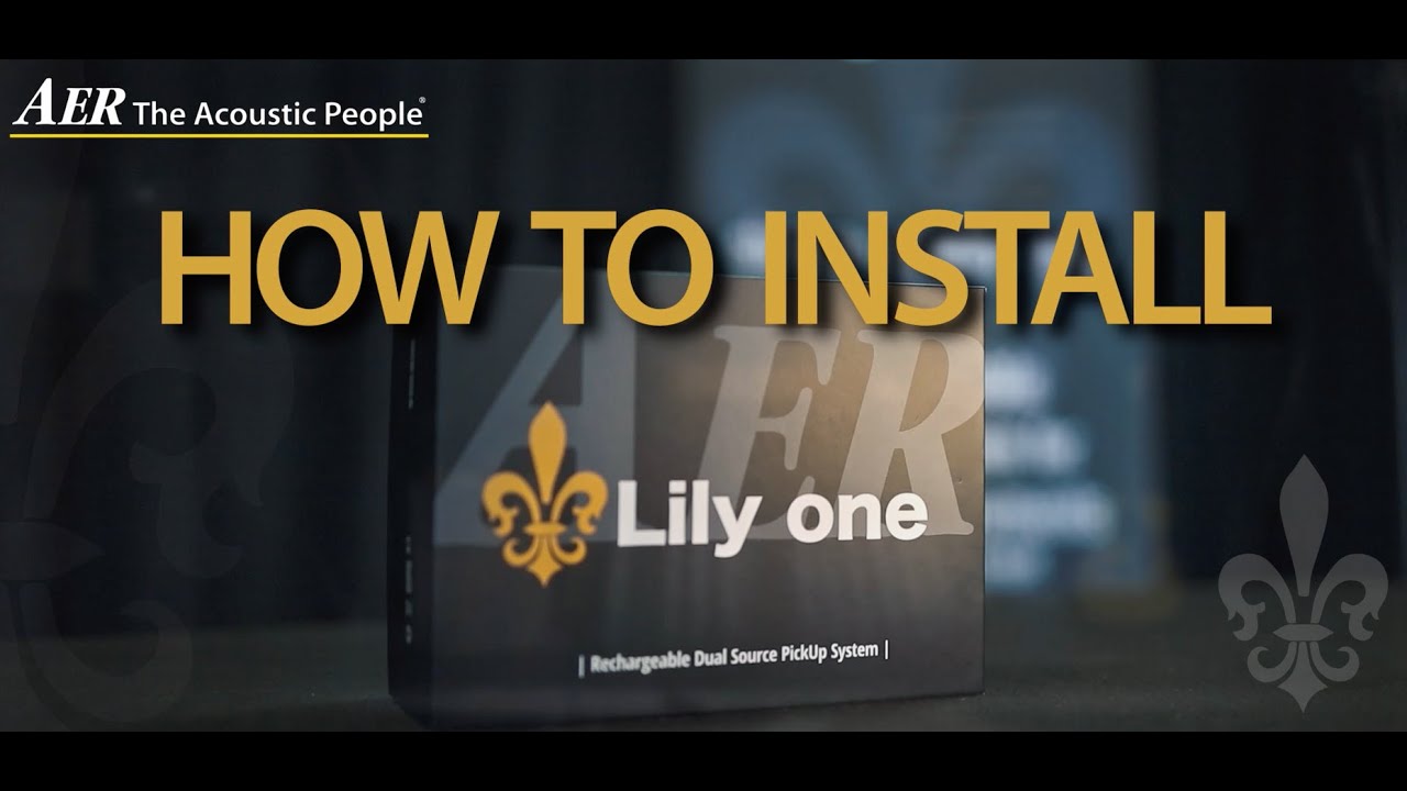 How to install Lily one PickUp | AER - The Acoustic People