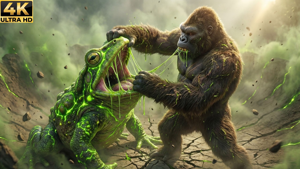 King Kong vs Giant Toxic Toad – The Deadly Acid Monster Battle in the Jungle (Full Movie 4K)