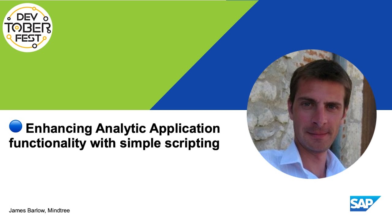 Enhancing Analytic Application functionality with simple scripting