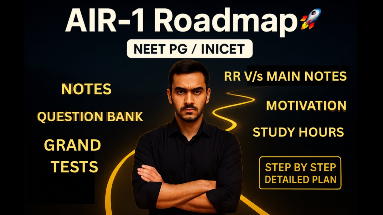Complete Roadmap to AIR-1 NEET PG / INICET