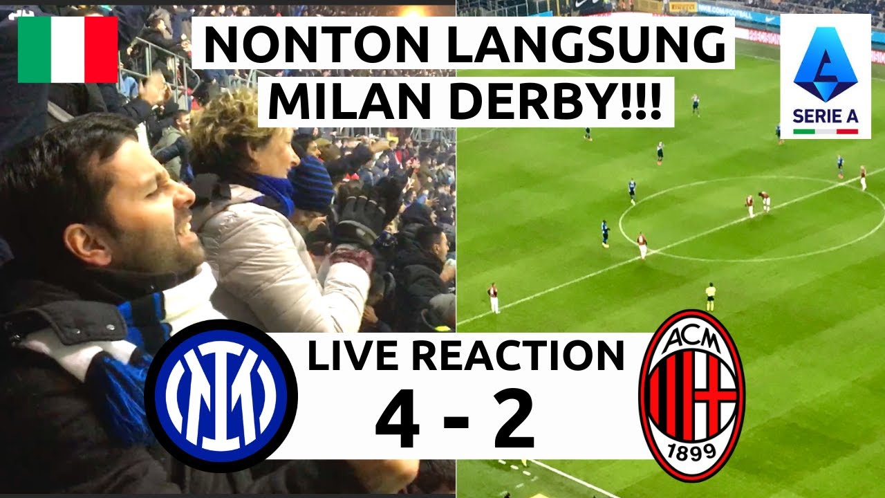 INTER VS MILAN 4-2 LIVE REACTION | INTERISTI INDONESIA NONTON MILAN DERBY | SAN SIRO STADIUM @inter