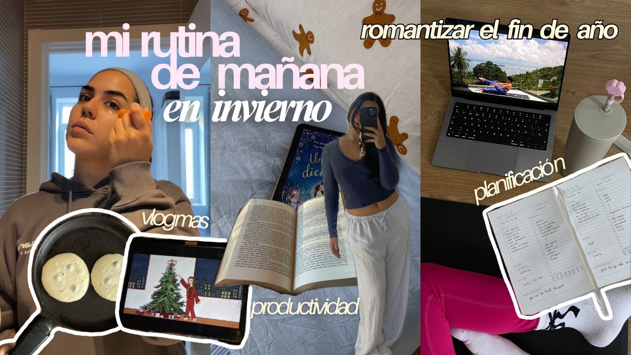 Mi rutina de mañana en invierno ❄️🎄⭐️ subir ánimos, ser constante, productividad