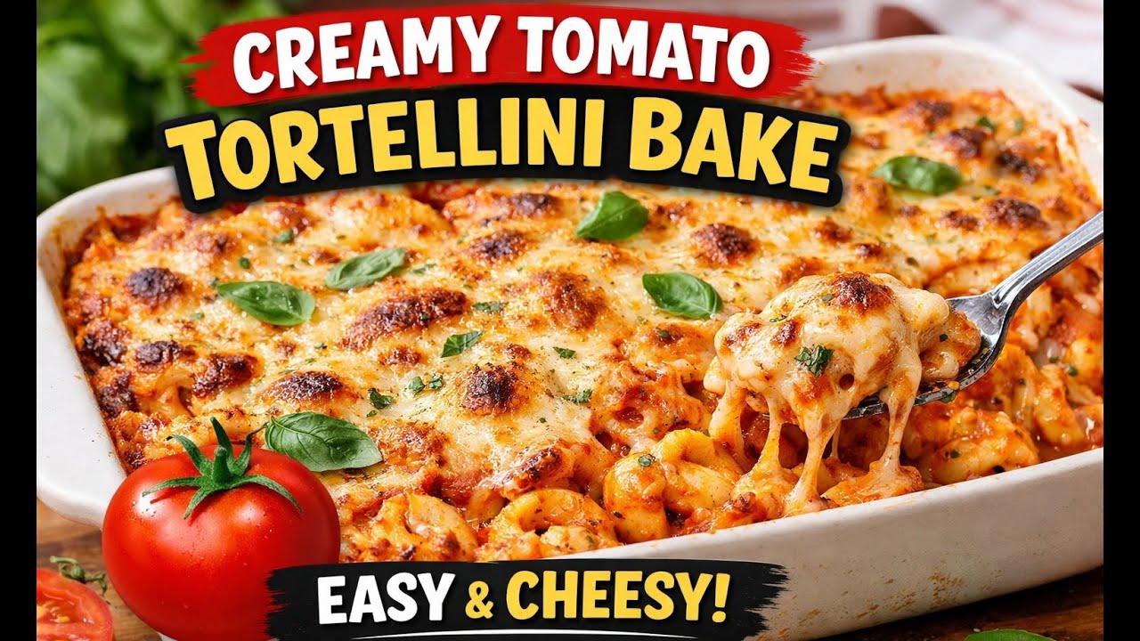 Creamy Tortellini Bake | Easy & Cheesy Dinner Recipe | Perfect for busy nights