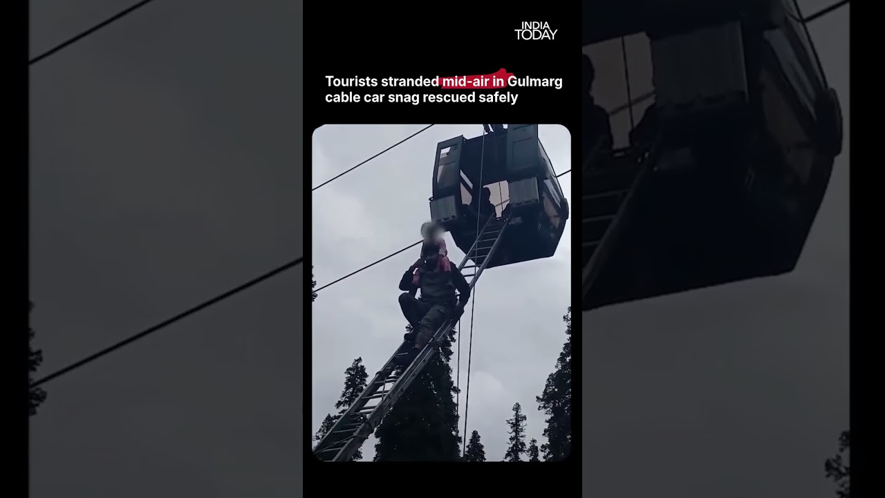 Gulmarg Gondola Halted | 300 Tourists Stranded, Army Leads Massive Rescue Operation