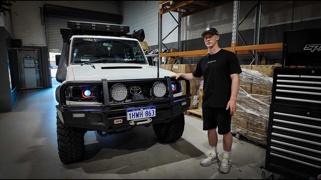 How to install Headlights on a 70 Series Landcruiser