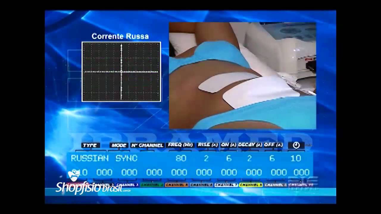 Eletroestimulação muscular Corporal Corrente Russa2