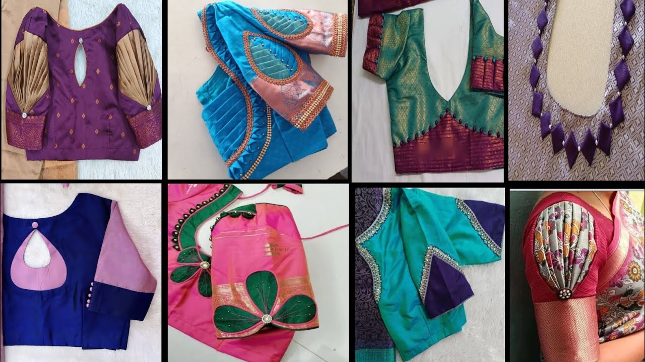 100+ Patch Work Blouse Designs | Patch Work Designs | Patch Work Blouse #blousedesigns #patchwork