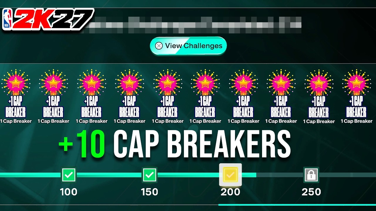 САМЫЙ БЫСТРЫЙ СПОСОБ ПОЛУЧИТЬ +10 CAP BREAKERS в NBA 2K27