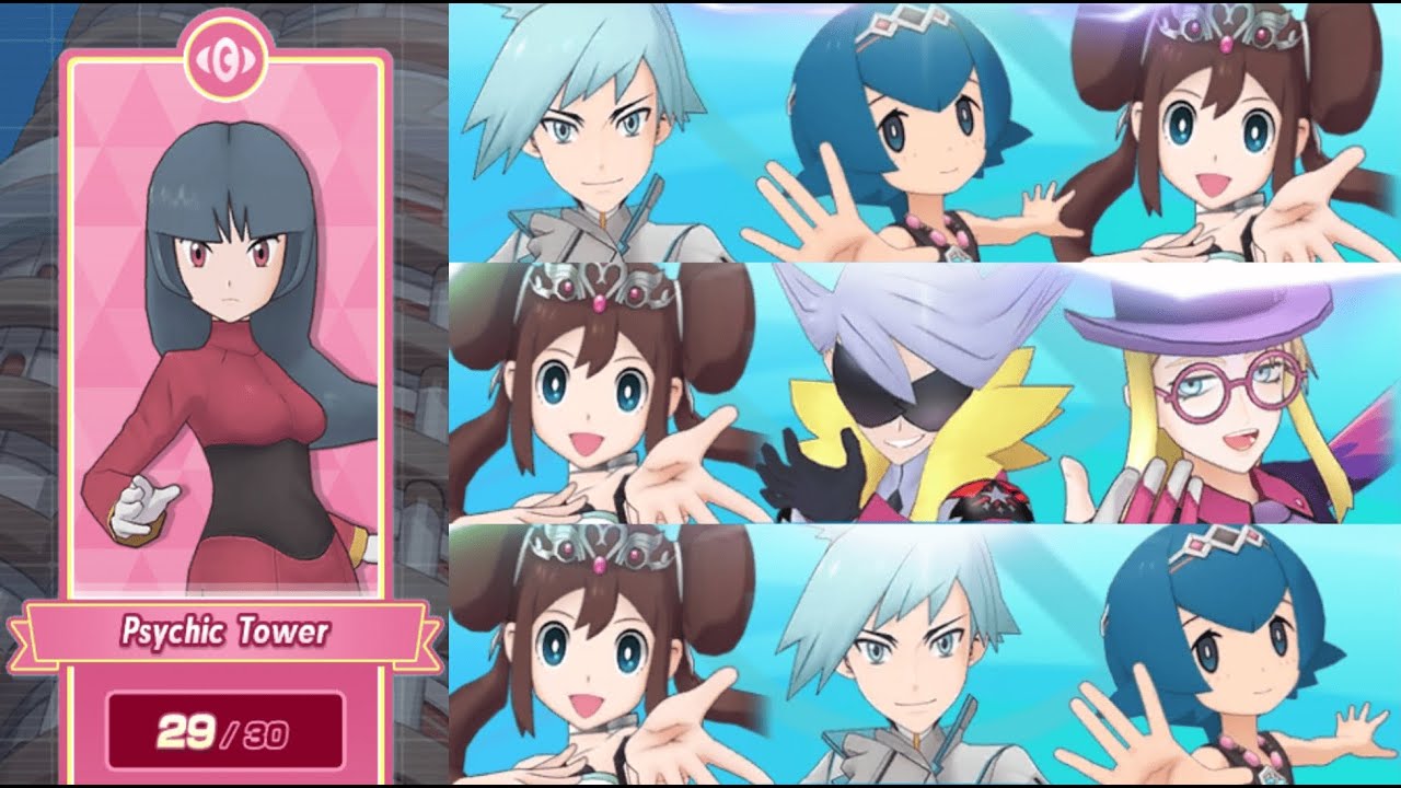 Pokemon Masters EX - Psychic Tower Floors 27 to 29 (no Superawakening)