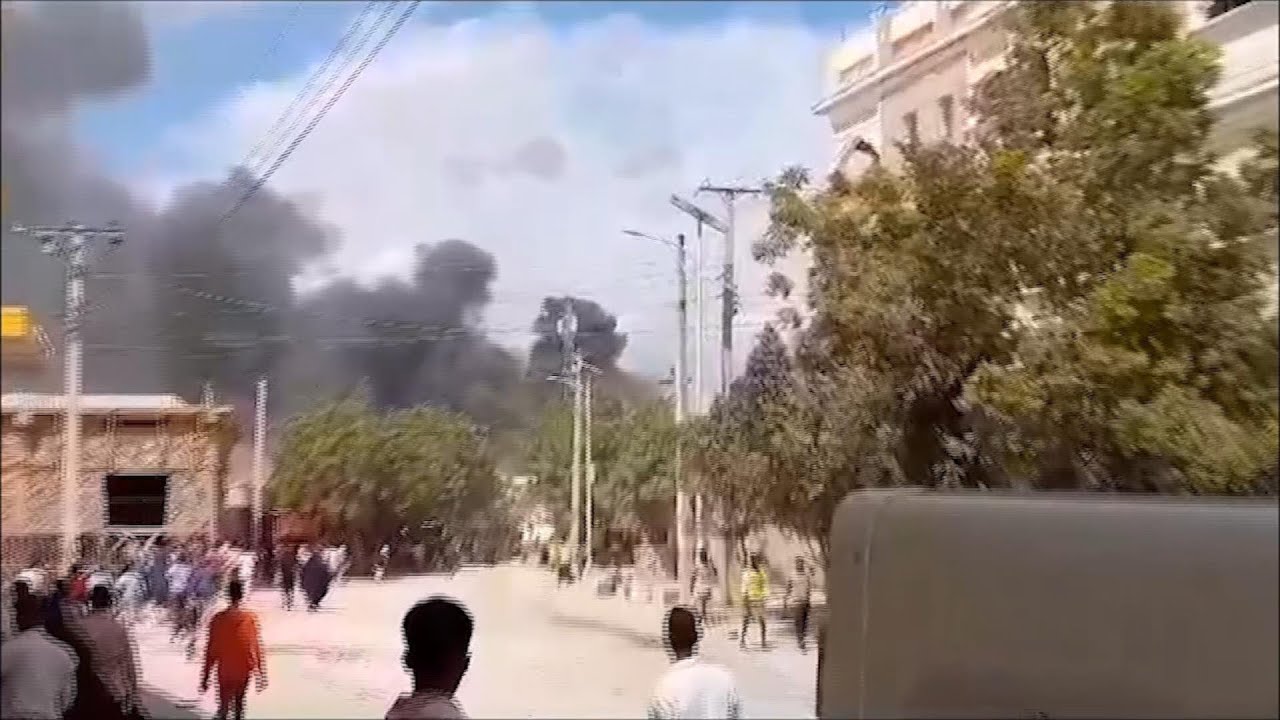Smoke seen billowing in aftermath of massive explosion in Beledweyne, Somalia