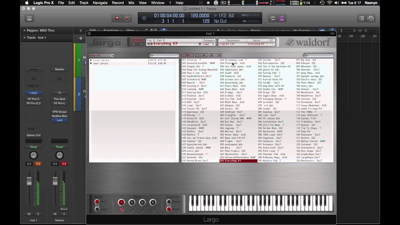 Project Preset: Waldorf Largo - Factory Content (no commentary)