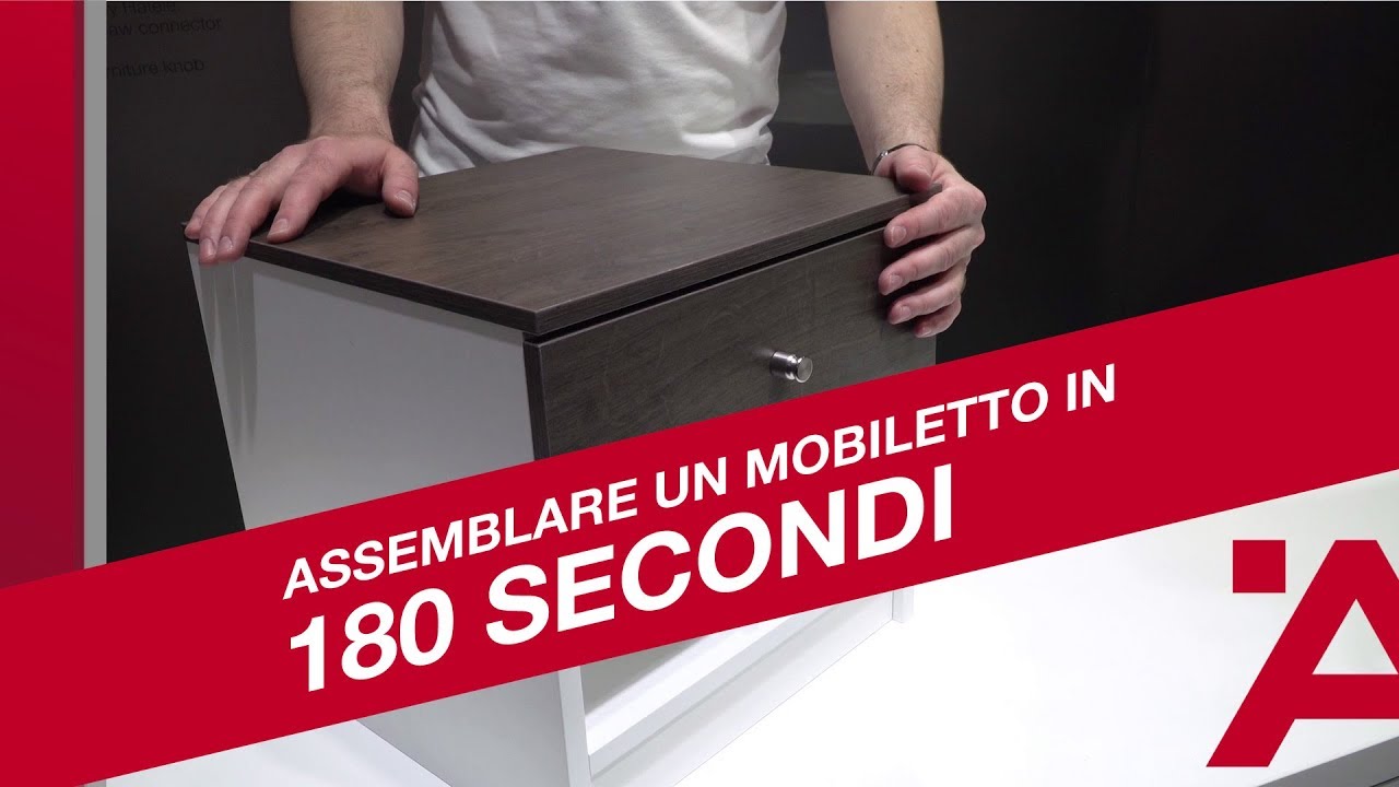 Giunzioni Häfele Ixconnect – Assemblare un mobiletto in 180 secondi