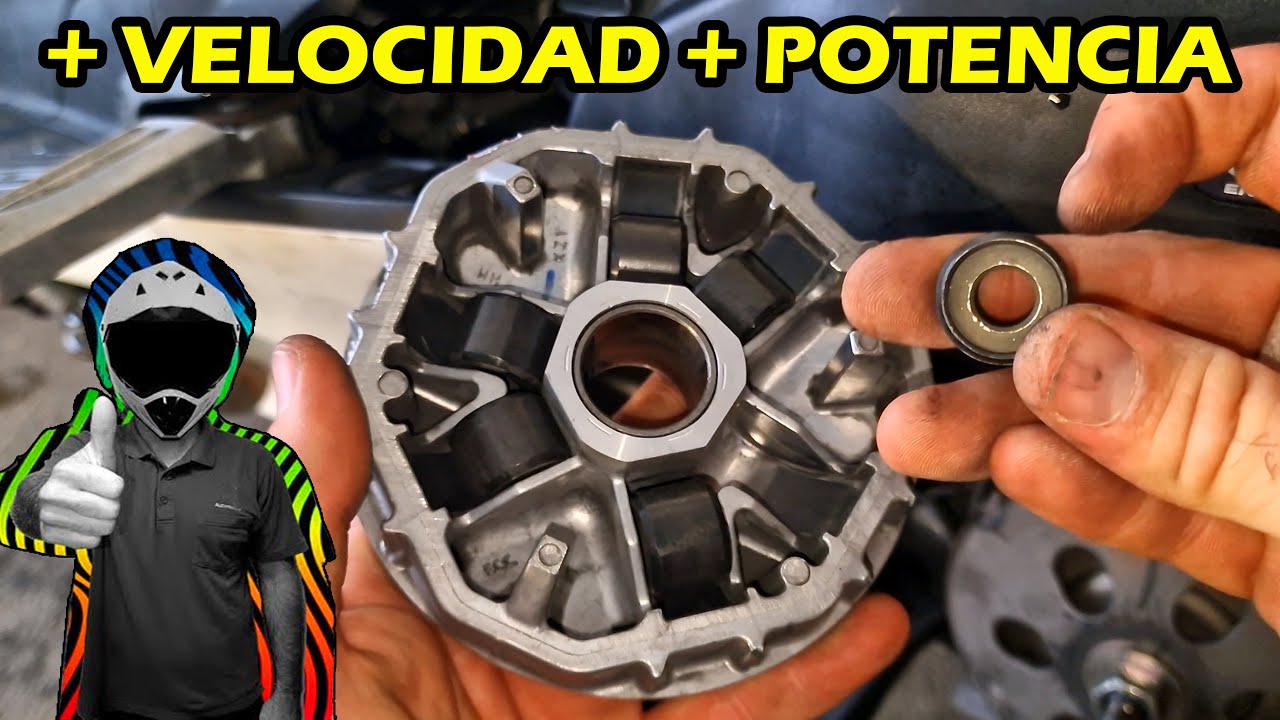 MODIFICA la SCOOTER + velocidad + Potencia. RODILLOS del VARIADOR