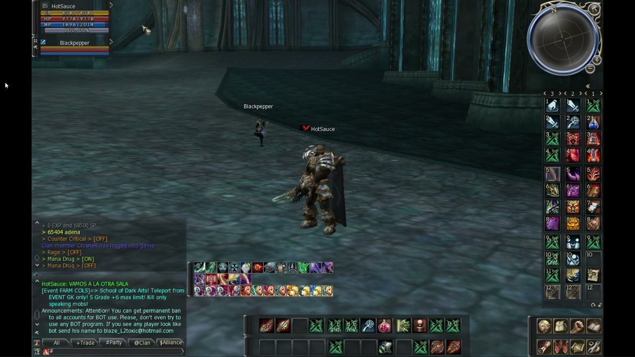 L2Tox - Raid Boss Darnel Instance Part 2 (Blue Crystal)