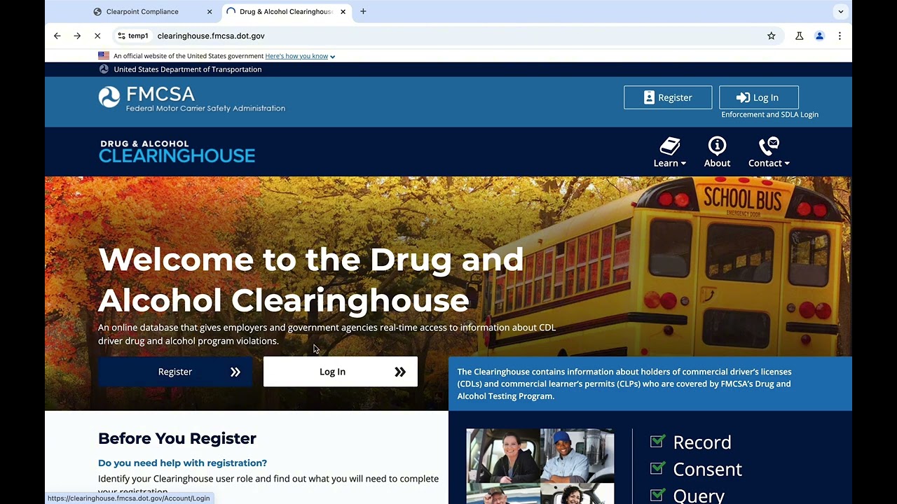 How to Register in the FMCSA Clearinghouse as an Owner-Operator & Appoint a C/TPA for RTD Testing