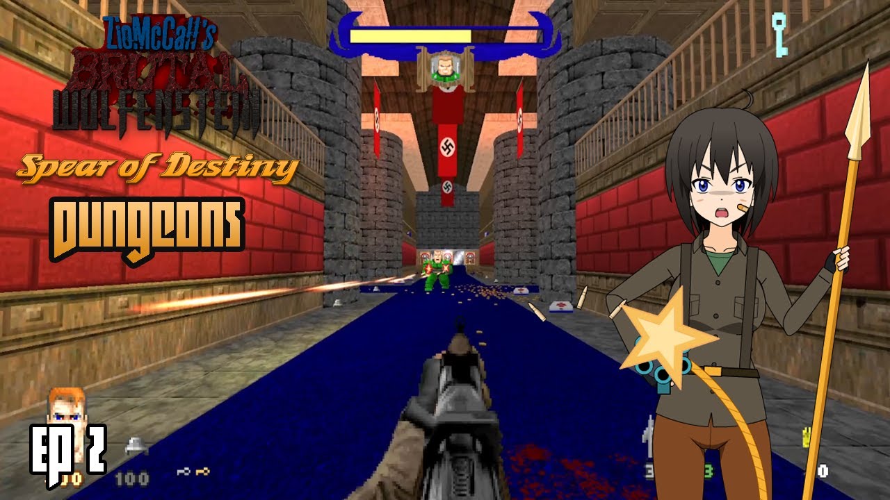 Brutal Wolfenstein 3D V7.0: Spear of Destiny Ep2 - Dungeons