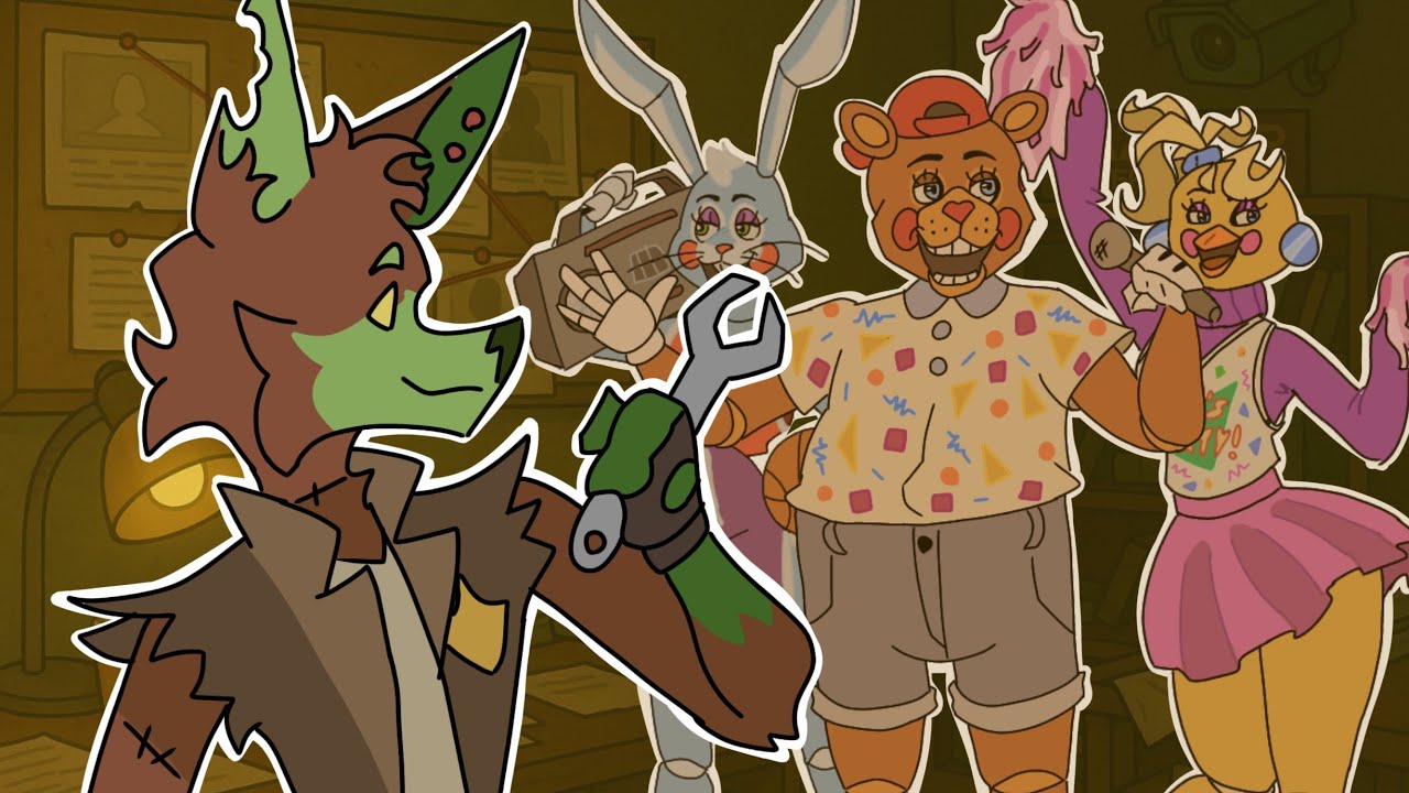 Fazendo o REDESING dos Personagens de FNAF! (Parte 2)