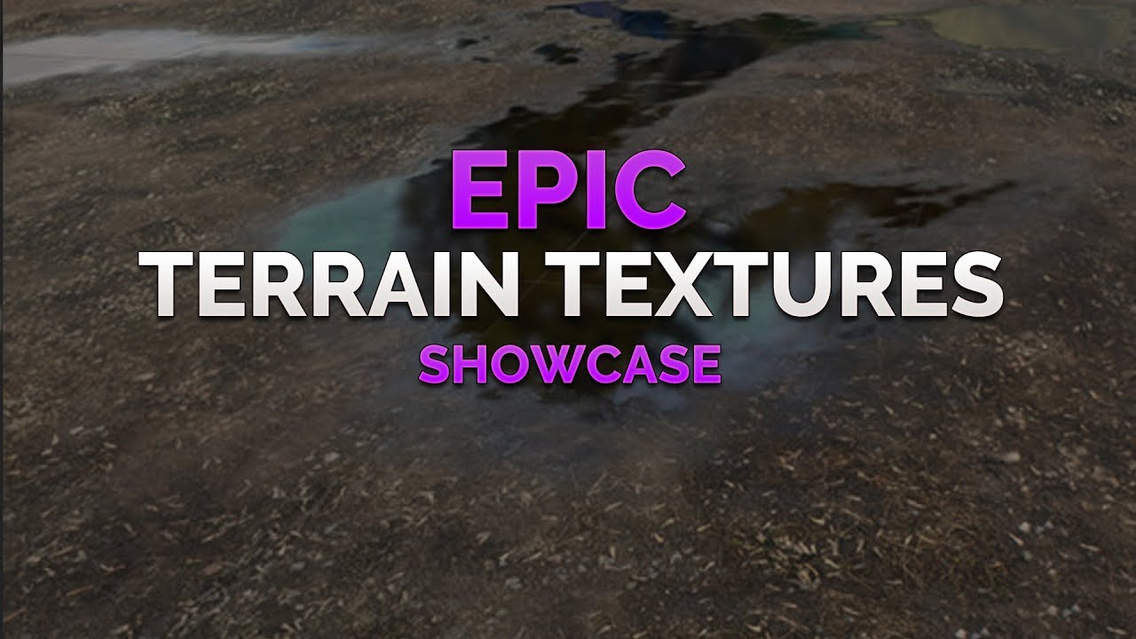 Beautiful Terrain Textures - Puddles / Dirt / Ground - Unity