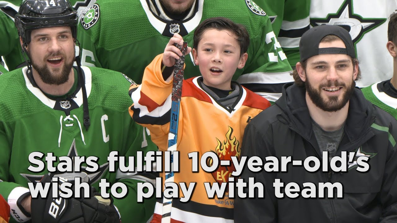 Stars hold Make-A-Wish game for young fan with heart condition