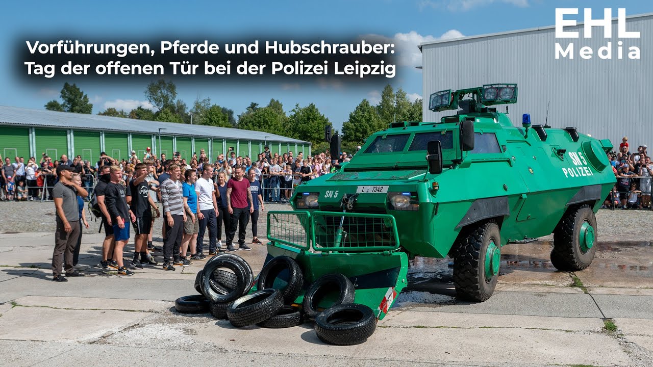 Vorführungen, Pferde und Hubschrauber: Tag der offenen Tür bei der Polizei Leipzig [26.08.2023]
