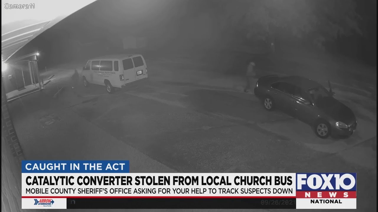 Caught in the Act: Catalytic converter stolen from church van