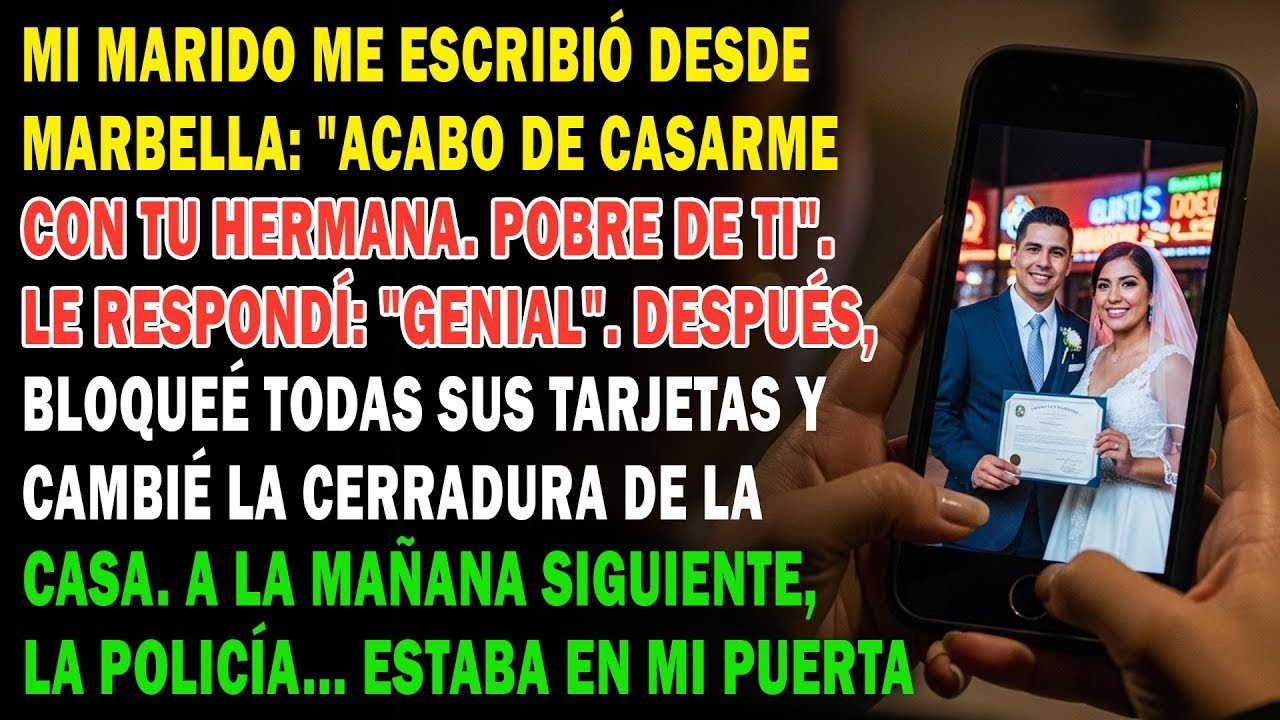 Mi Marido Me Escribió _Me Acabo De Casar Con Tu Hermana. Eres Patética_. Respondí_ _¡Perfecto!_ Y