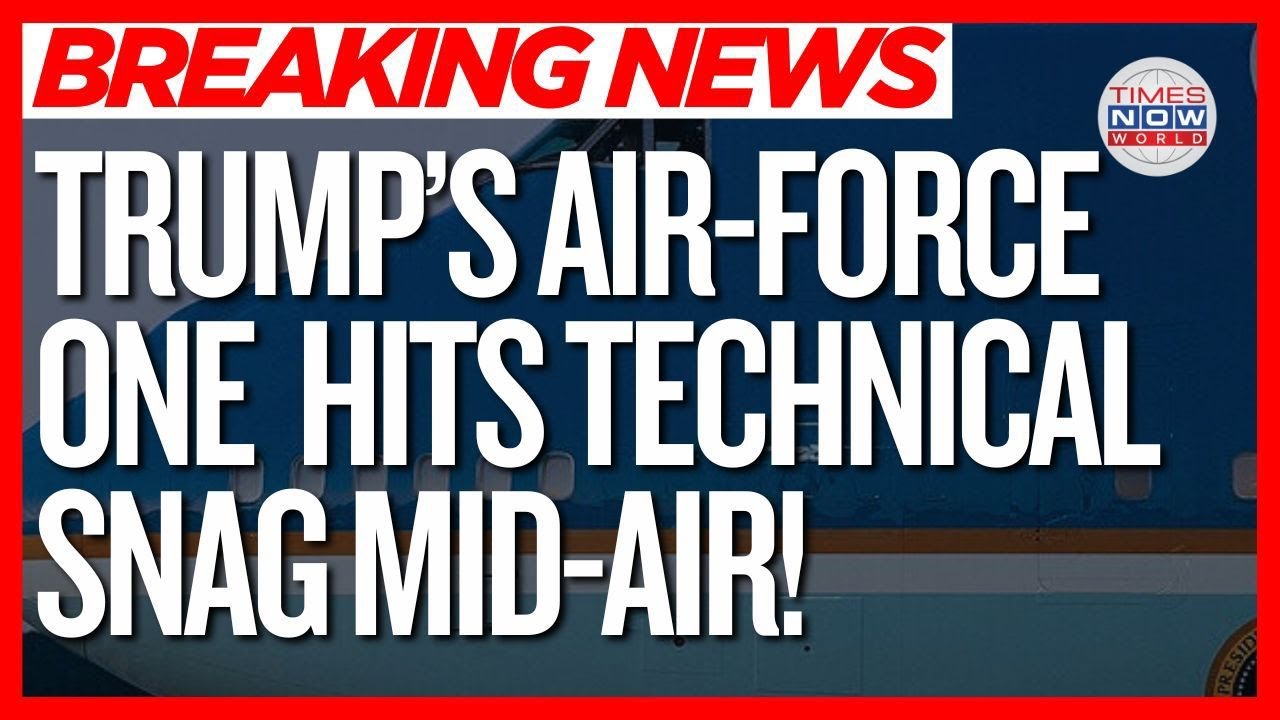AIR FORCE ONE INCIDENT LIVE | President Trump's Plane Returns to Base After Electrical Issue
