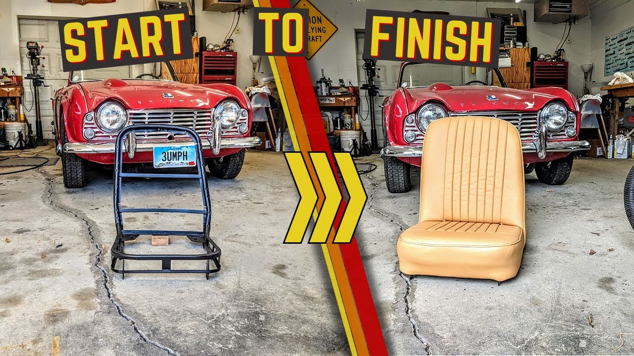 Frame to Finished - Full Vintage Triumph Seat Restoration in 6 Minutes