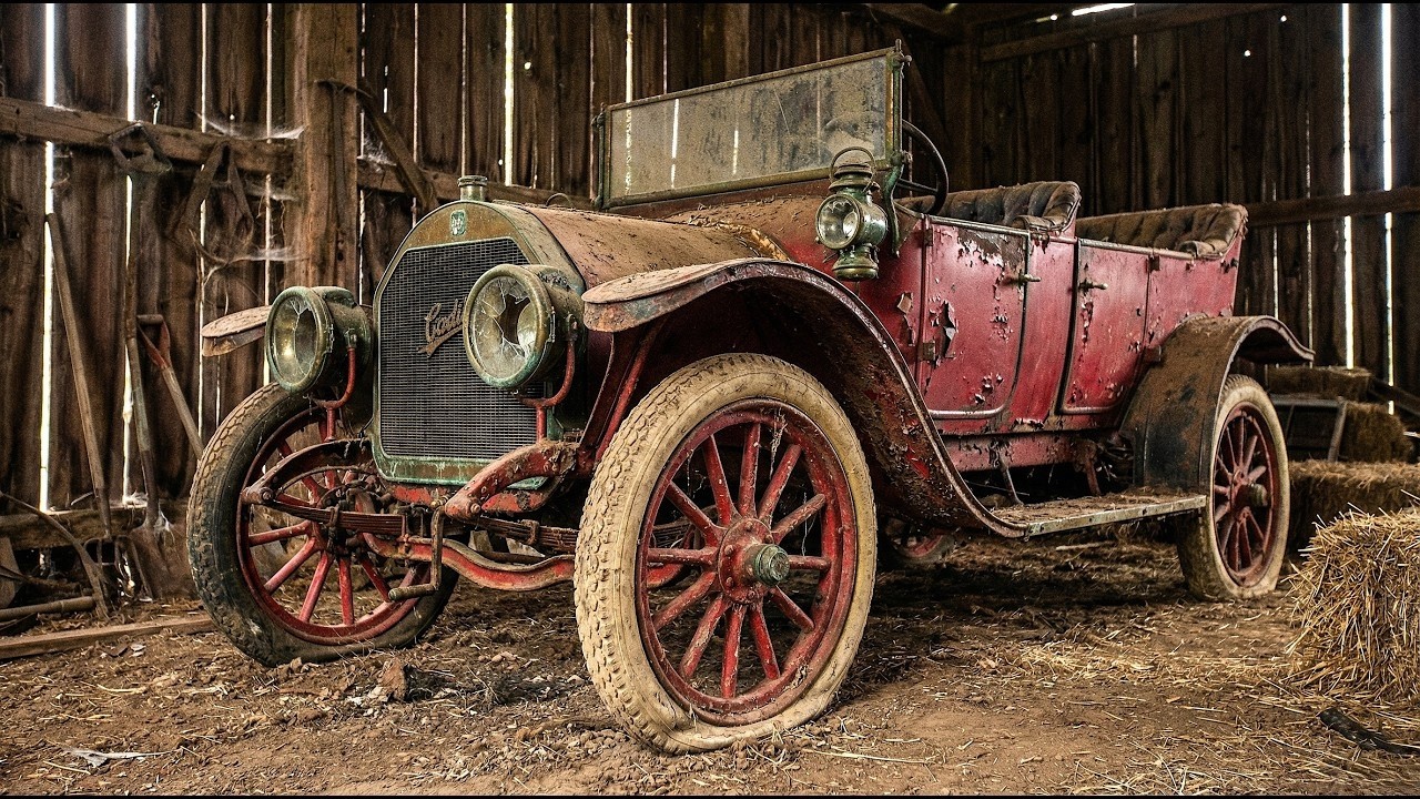 ASMR Barn Discovery: Reviving a 1907 Cadillac Model K After 100 Years Forgotten