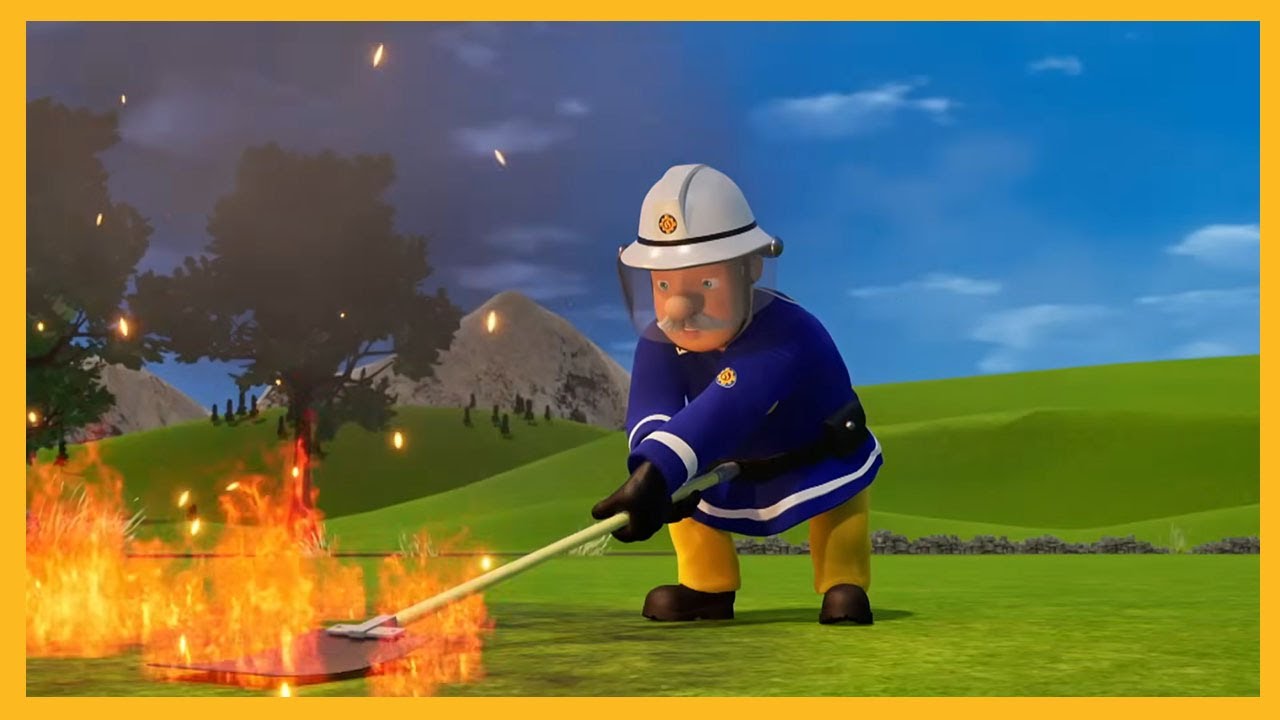 Agent Steele neemt het vuur aan 🔥 Nieuwe brandweerman Sam compilatie