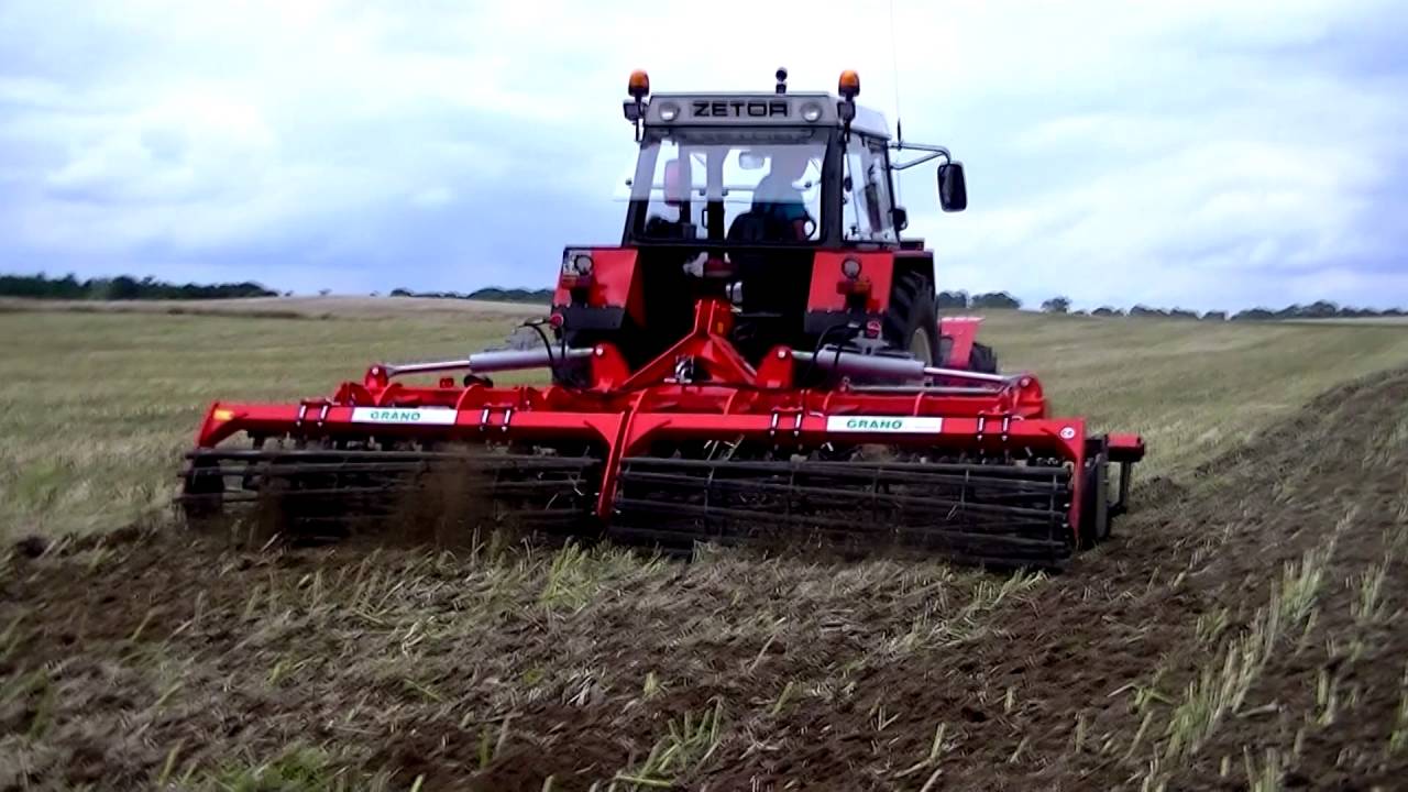 Prace pożniwne 2016[Zetor 16145,Grano System Shark 4,5,Lemken,Case 5150,Unia Ibis]