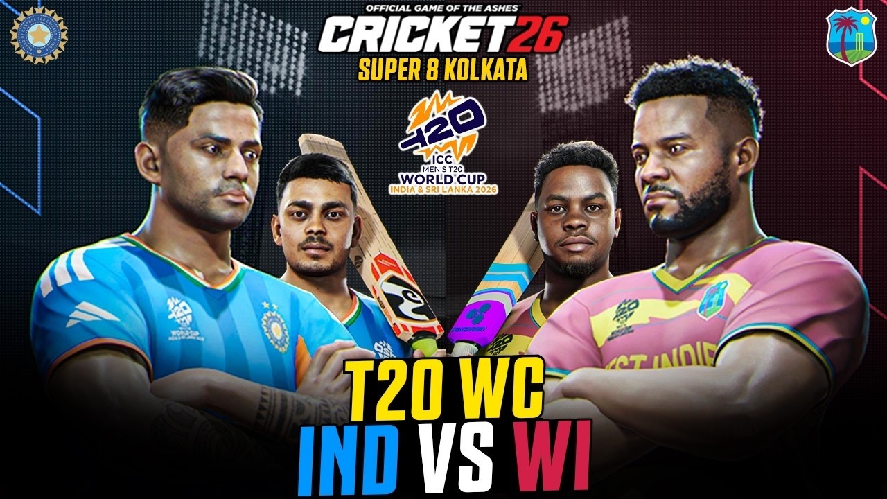 INDIA vs WEST INDIES | T20 World Cup 2026  Match | Cricket 26 Gameplay