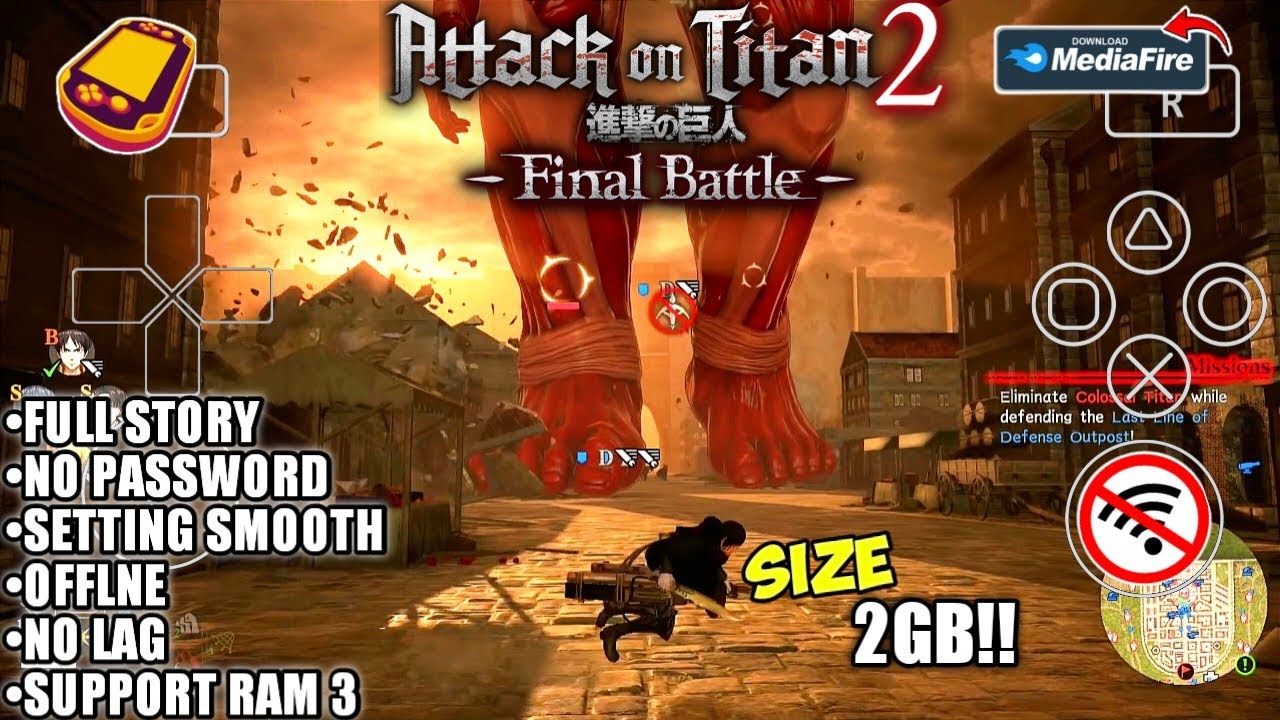 Keren Banget!! Game Attack on Titan 2 Final Battle Di Android Offline