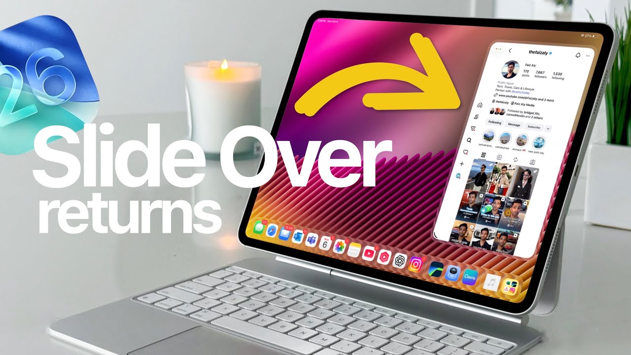 Многозадачность Slide Over возвращается с iPadOS 26.1 Beta 2!