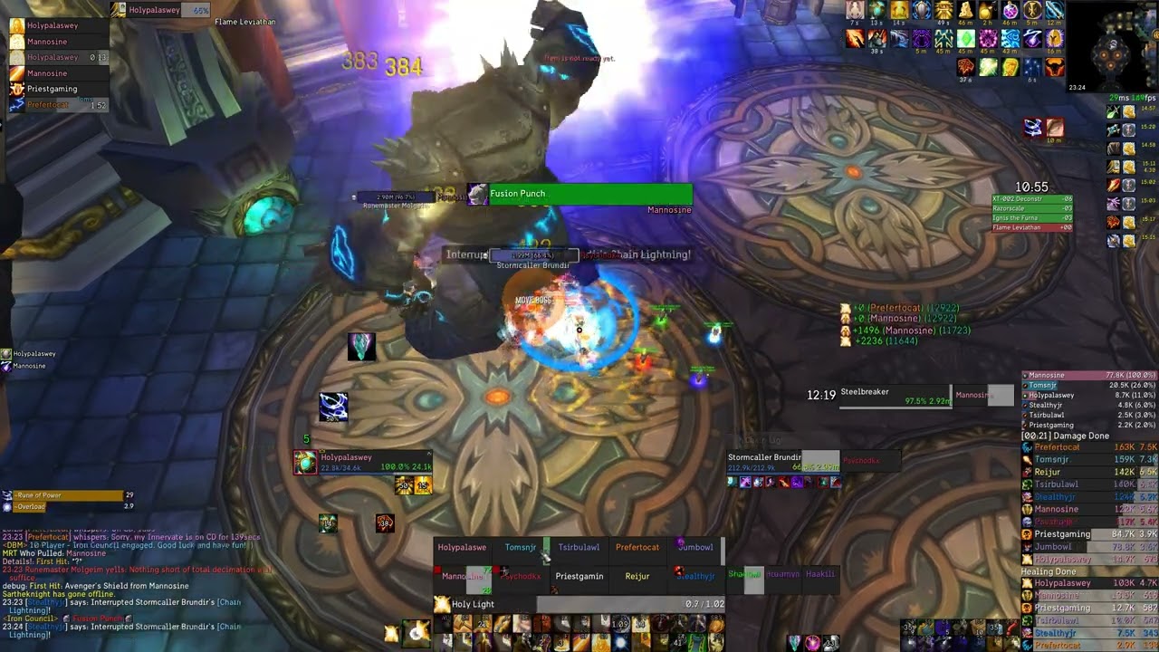 Soloheal Ulduar 10man WF sub-50min speedrun - Holy Paladin POV - Classic WotLK