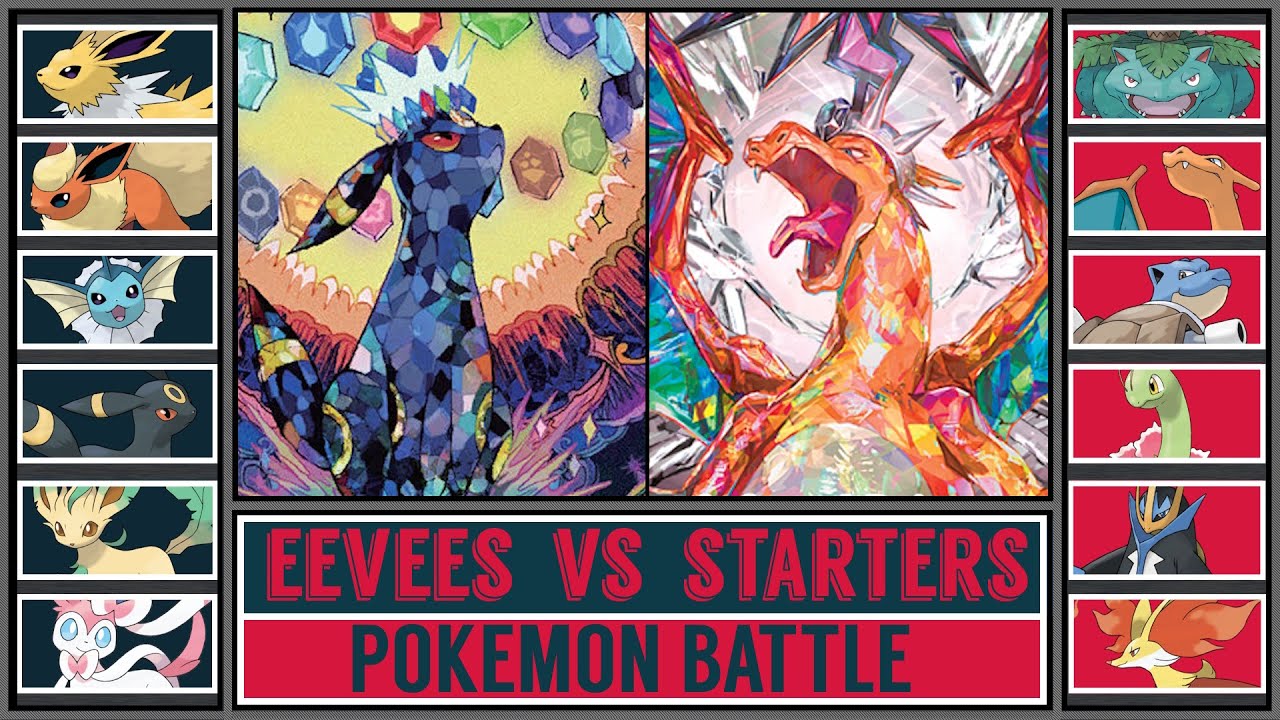 TERA EEVEES vs STARTER POKÈMON BATTLE