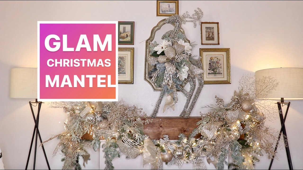 CHRISTMAS DECORATE WITH ME 2020 / Decorating The Fireplace Mantel For Christmas
