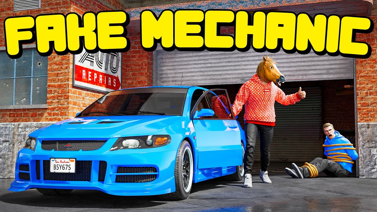 Fake Mechanic Steals Cars In GTA 5 RP