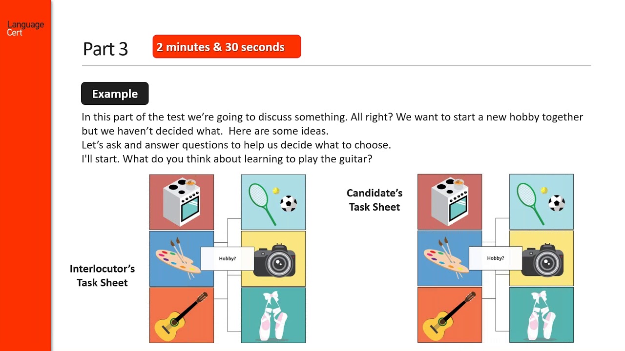 LC SELT exams introducing B1 Speaking & Listening – Information for test takers
