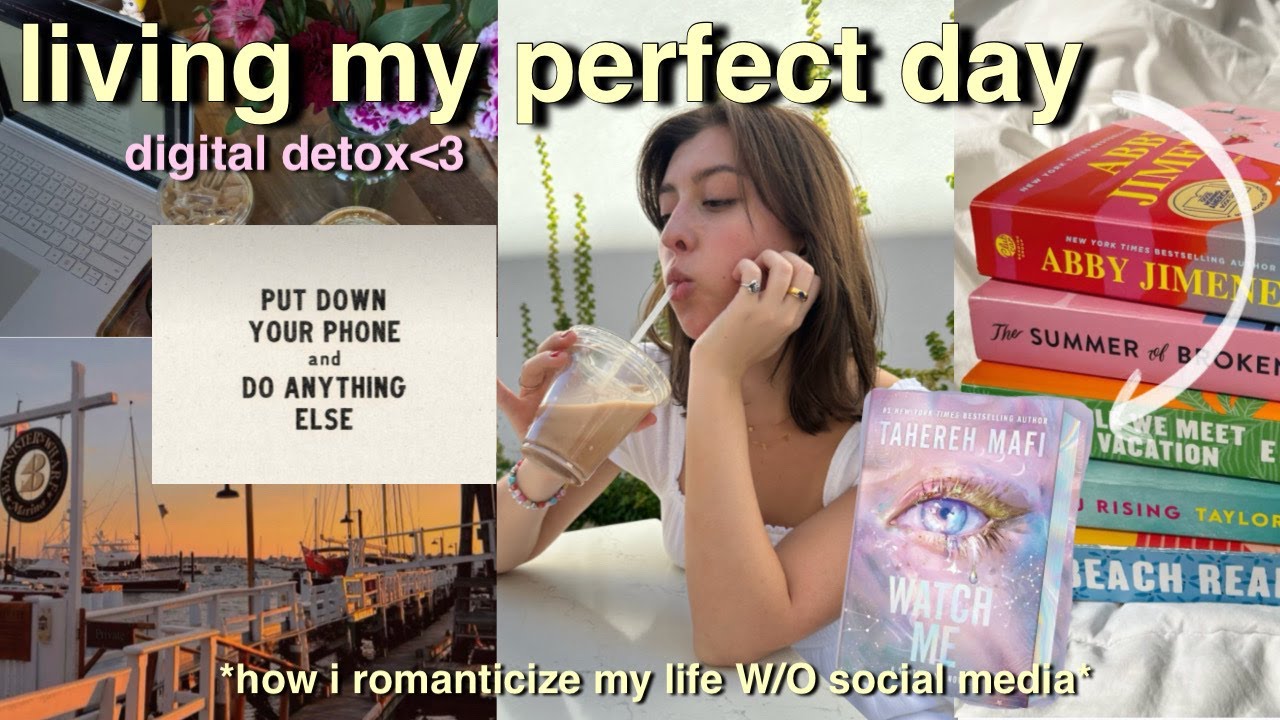 how i'm romanticizing my life without social media | digital detox & slow living vlog