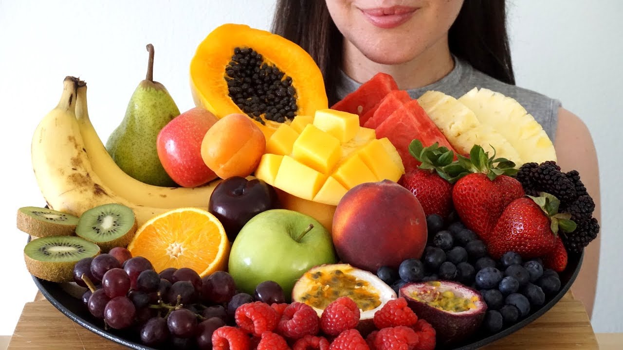 ASMR Fruit Platter ~ Crunchy Eating Sounds (No Talking)
