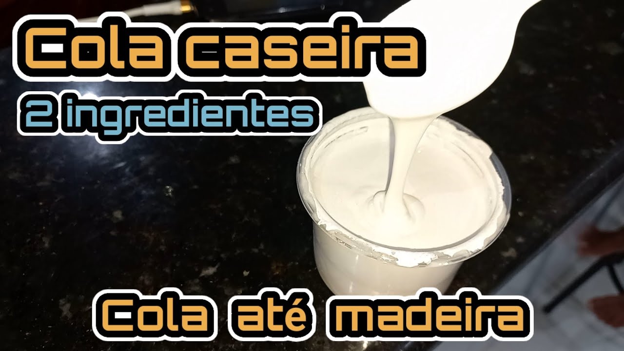 Como fazer Cola caseira, com 2 ingredientes, Cola até madeira😉👍