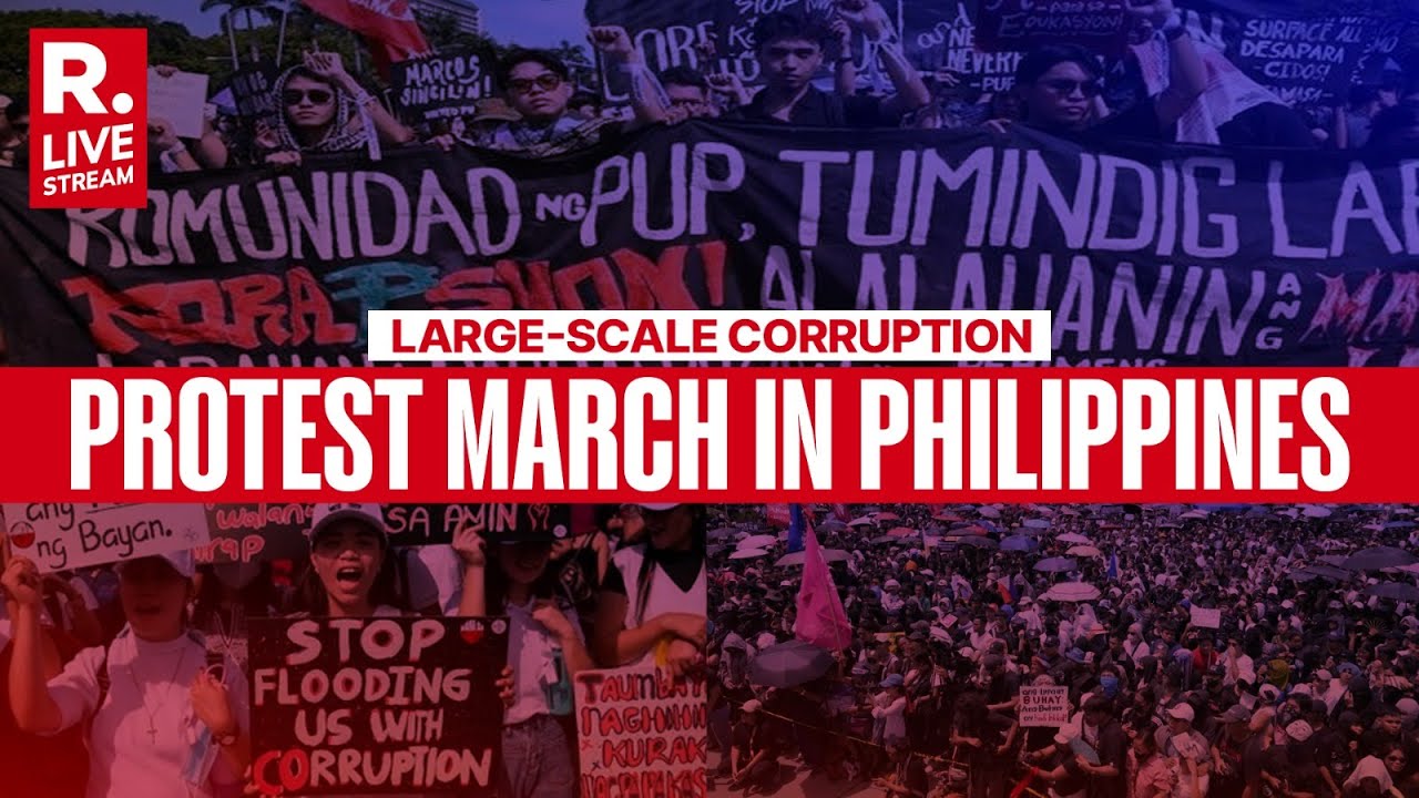 Philippines Protest LIVE: Citizens Rise Against Corruption | Anti-Govt March Grips Nation | Manila