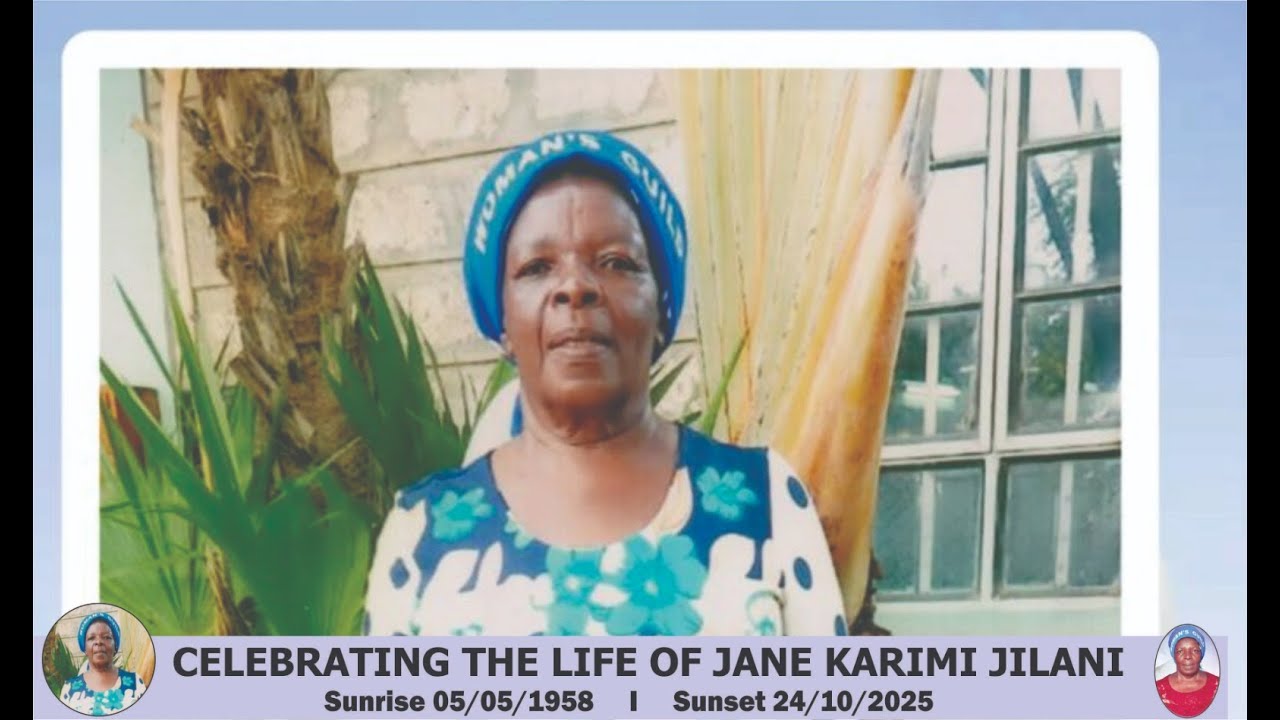 LIVE // Celebrating the Life of Jane Karimi 5th November 2025.