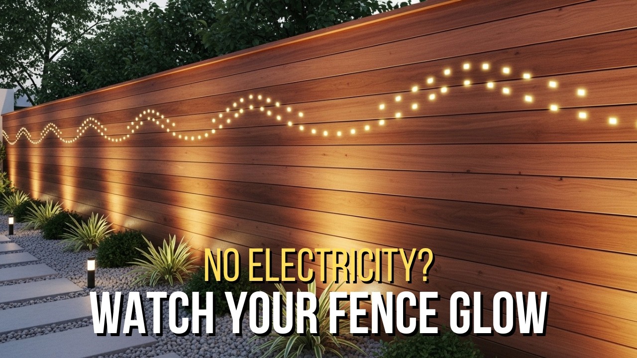 No Electricity? These Solar Fence Lights Will Surprise You