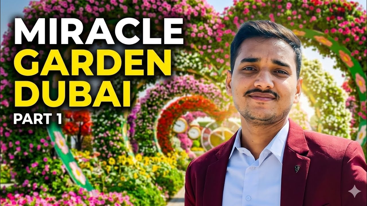 Miracle Garden Visit 🌸 | Part 1 – English + Hindi/Urdu Explanation