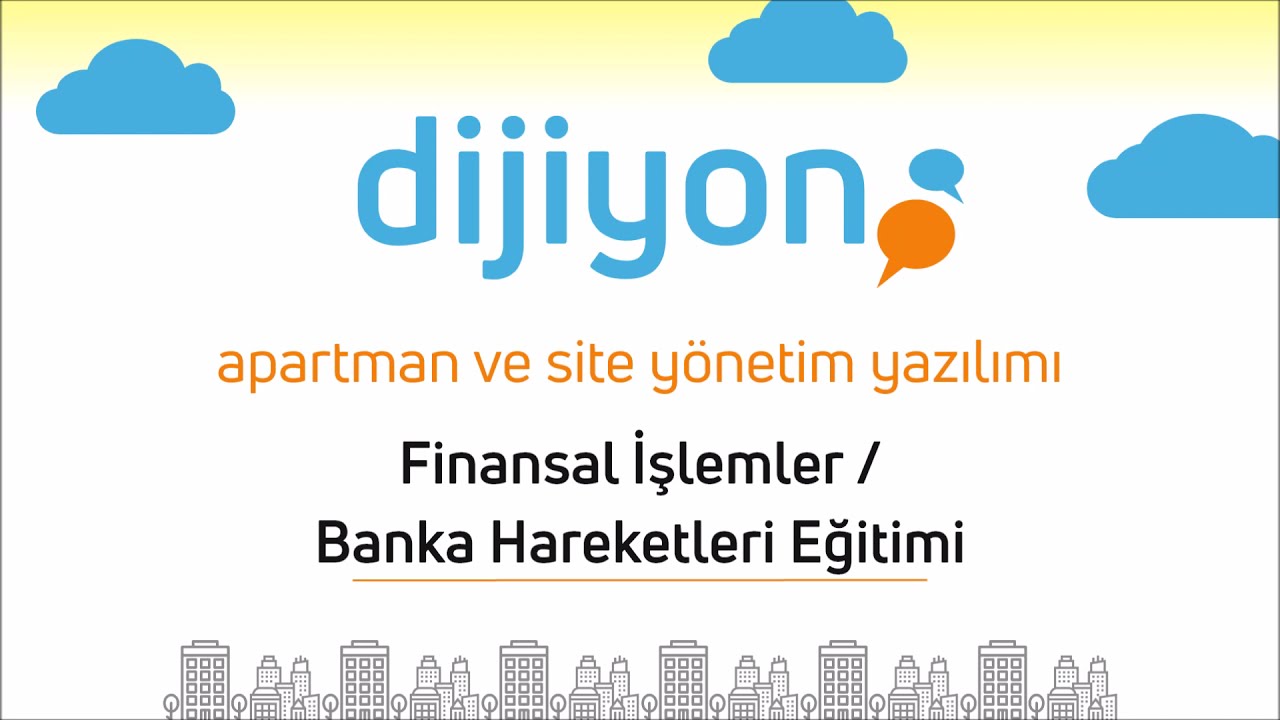Banka Hareketleri  Dijiyon Apartman ve Site Yönetim Yazılım Programı