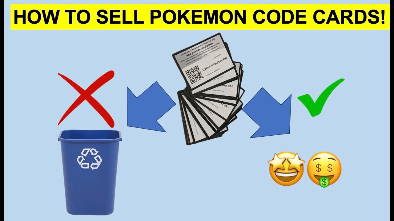 Как продать свою карту с кодом Pokemon за наличные! $💰 💵 💴