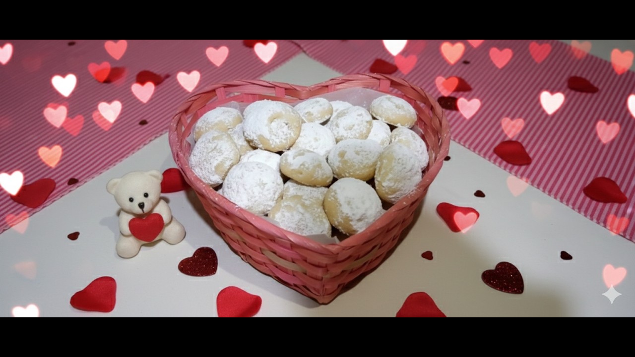 Besos de Nuez: El detalle más dulce para este 14 de febrero 🍪✨ | Receta fácil