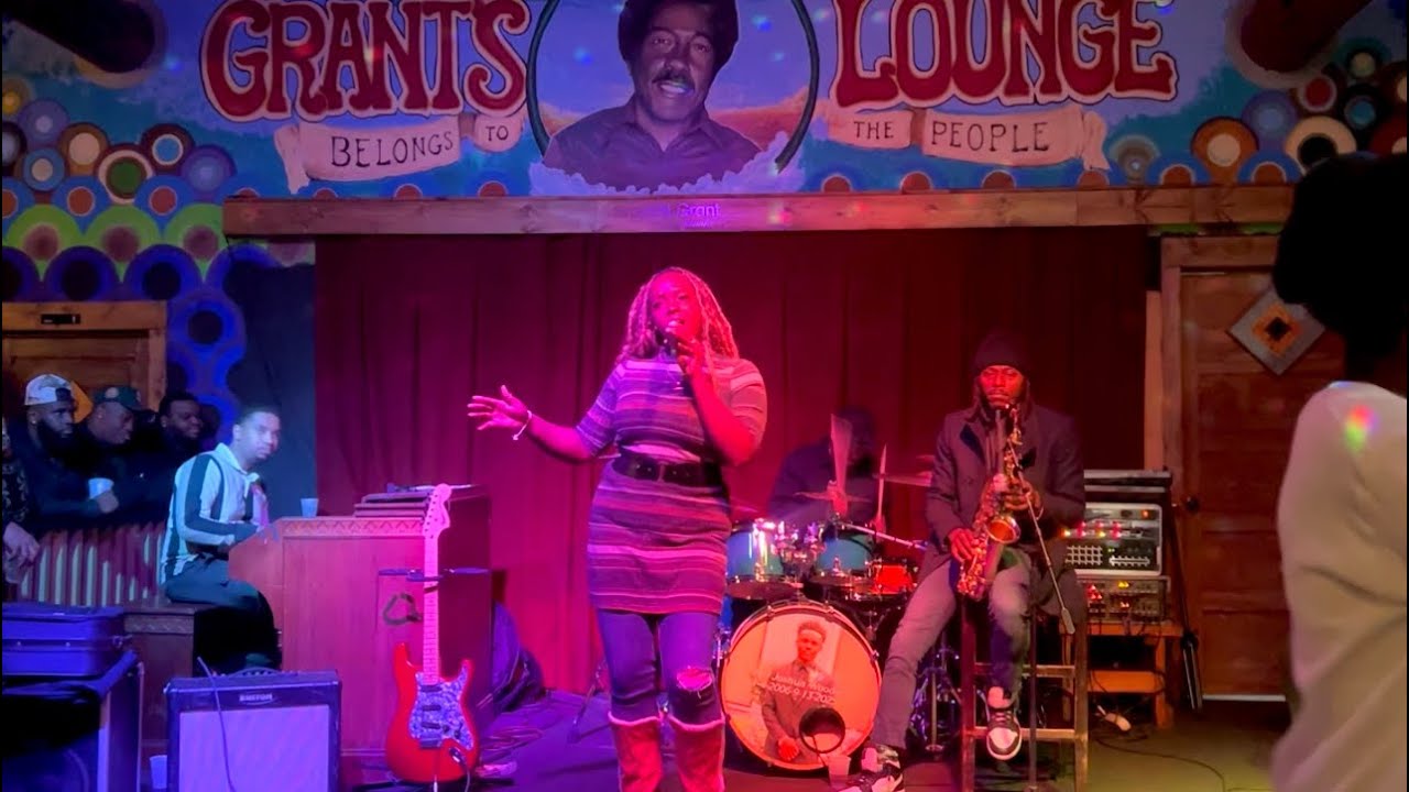 Performing “it’s love” by Jill Scott at the Historic Grants Lounge